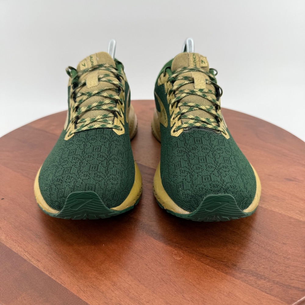 Brooks Launch 7 Running Shoes Green Gold Run Lucky Edition Women 9.5 - Picture 5 of 10